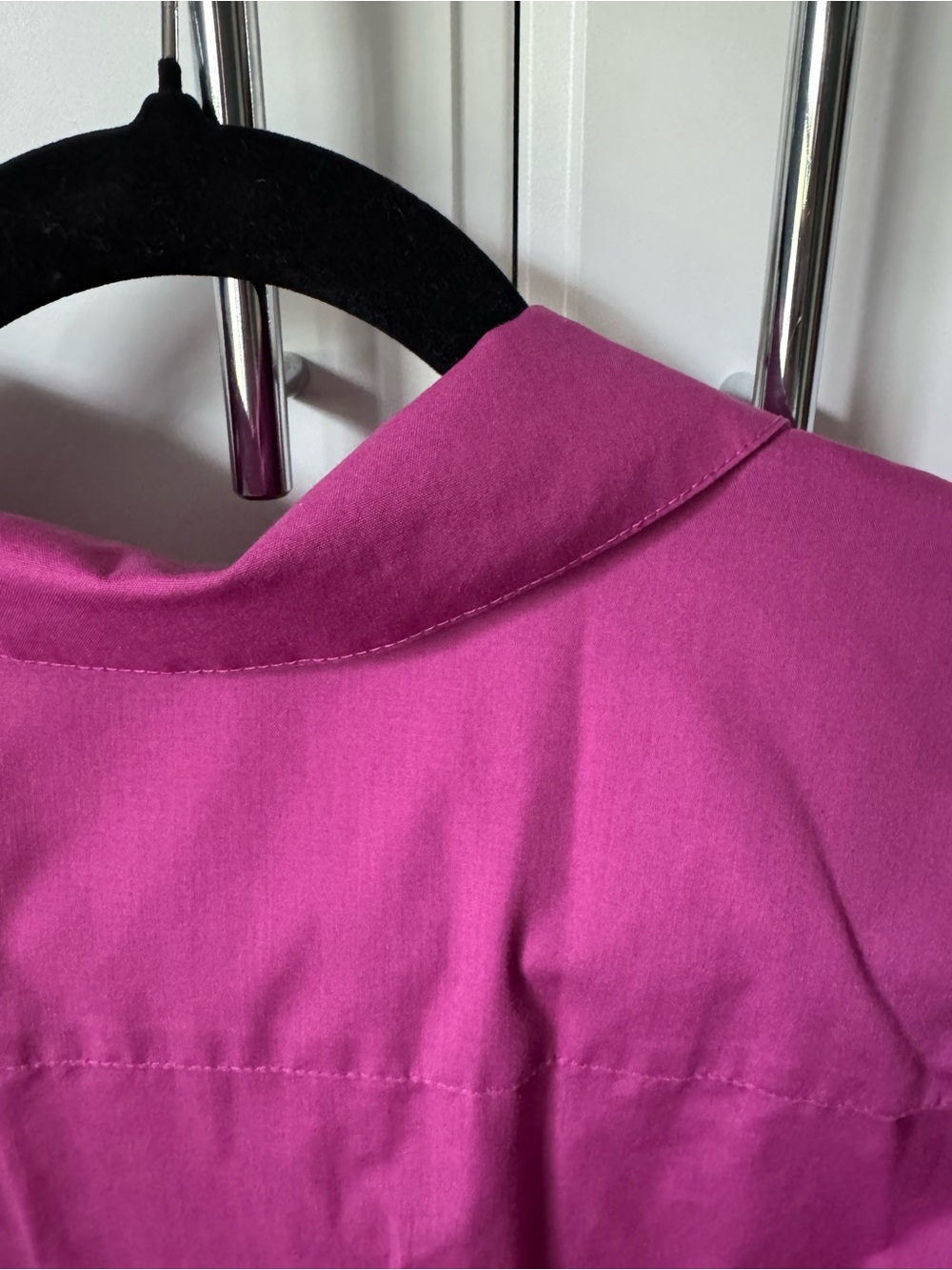Foxcroft Vibrant Fuchsia Button-Down Blouse - Picture 4 of 4